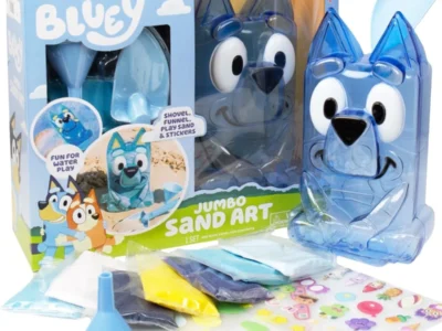 $11.xx Reg. $20 Bluey Jumbo Sand Art Reusable Sensory Toy Set at Amazon