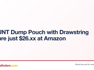 UIIHUNT Dump Pouch with Drawstring Closure just $26.xx at Amazon
