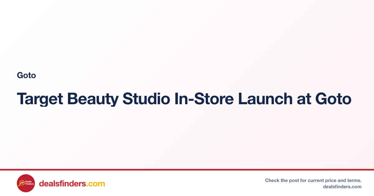 Target Beauty Studio In-Store Launch at Goto