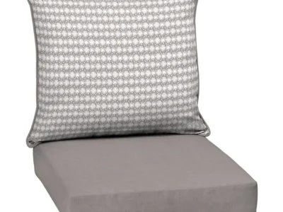 Lowe’s Patio & Garden Pick: Grey Starburst Deep Seat Patio Chair Cushion