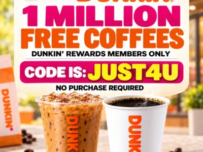 Dunkin' JUST4U Free Coffee Offer: Check Your Rewards Account