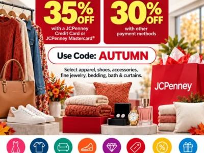 JCPenney AUTUMN Coupon: Extra 30% or 35% Off Select Items