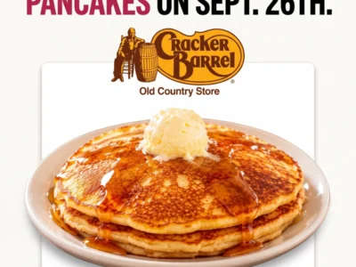 Cracker Barrel: $5 All-You-Can-Eat Pancakes on September 26