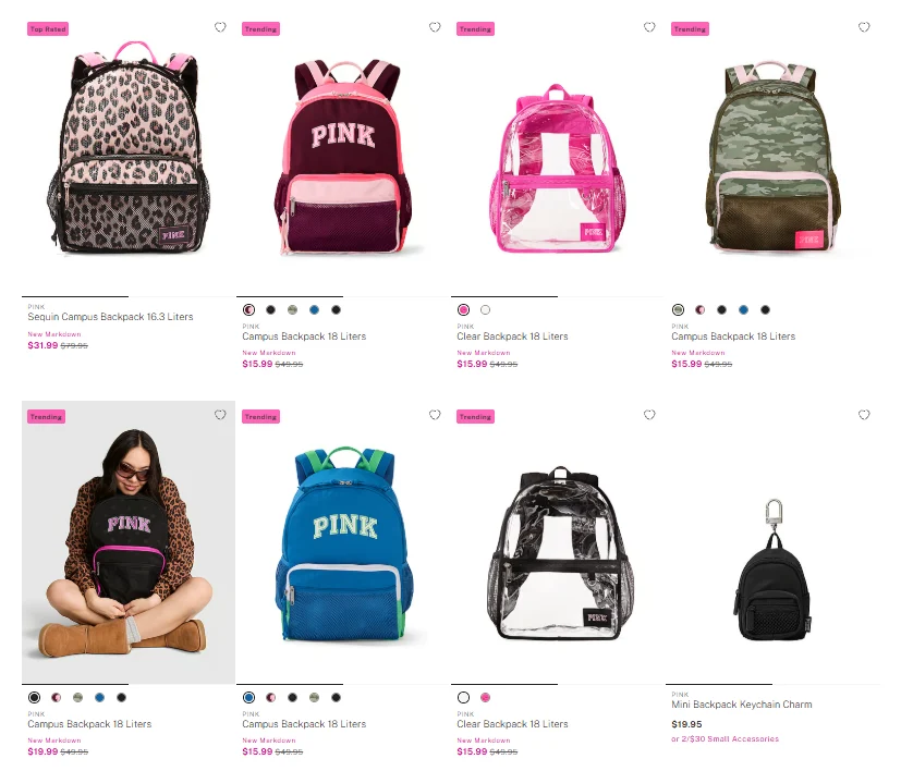 PINK Backpacks Deal: Save $33.96 at Victoria