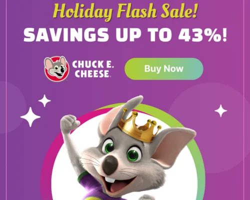 Chuck E. Cheese All You Can Play Pass Deal: Save Up to 43%