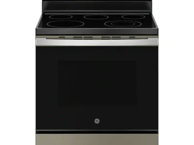 Midea – 30 in. Wide 6.3 cu. ft. 5-Element Freestanding Electric Range with Sapphire Blue Interior, Self Clean, Air Fry, WiFi – Stainless Steel $549.98