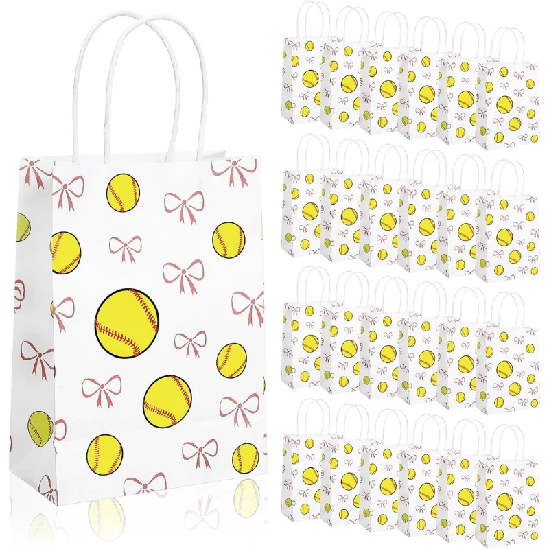 Spiareal Softball Bow Gift Bags Deal: Save $12.xx at Amazon