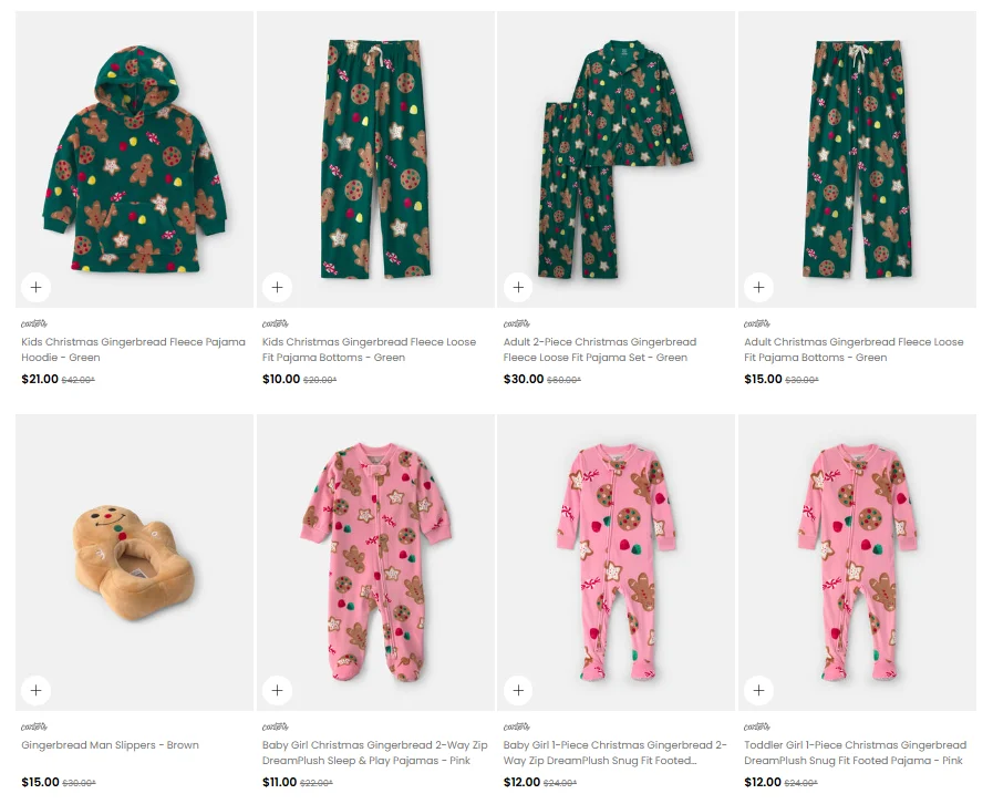 Christmas Pajamas Deal: Save 64% at Carter