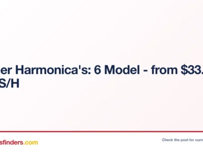 Hohner Harmonica’s: 6 Model – from $33.50 + Free S/H
