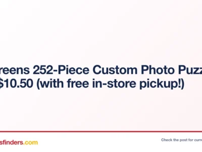 Walgreens 252-Piece Custom Photo Puzzles only $10.50 (with free in-store pickup!)