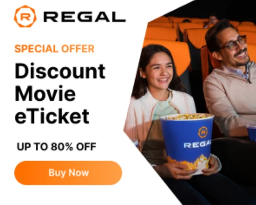 Regal Big-Screen Savings Deal: Save up to 80% Today