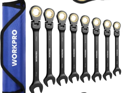 Prime Members: 8-Pc WORKPRO 72T Flex-Head Ratcheting Metric Combination Wrench Set $30 + Free S&H