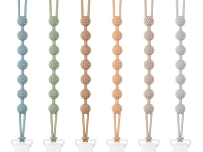 $5.xx 6-Pack Silicone Baby Pacifier Clips BPA Free at Amazon