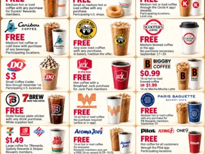 National Coffee Day 2026: 19 Freebies and Deals for September 29