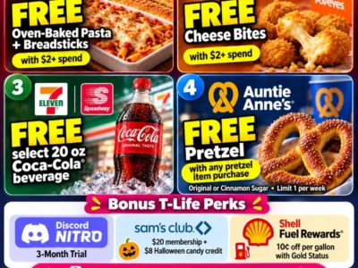 T-Mobile Tuesday September 29: Reported Food Freebies and Bonus Offers
