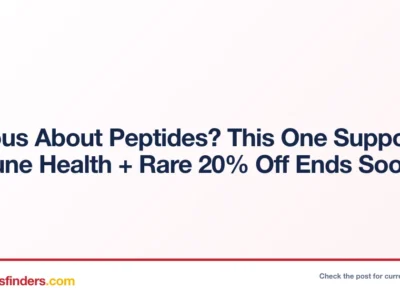 Curious About Peptides? This One Supports Immune Health + Rare 20% Off Ends Soon