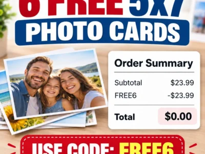 Walgreens: Reported Six Free 5×7 Photo Cards with Code FREE6