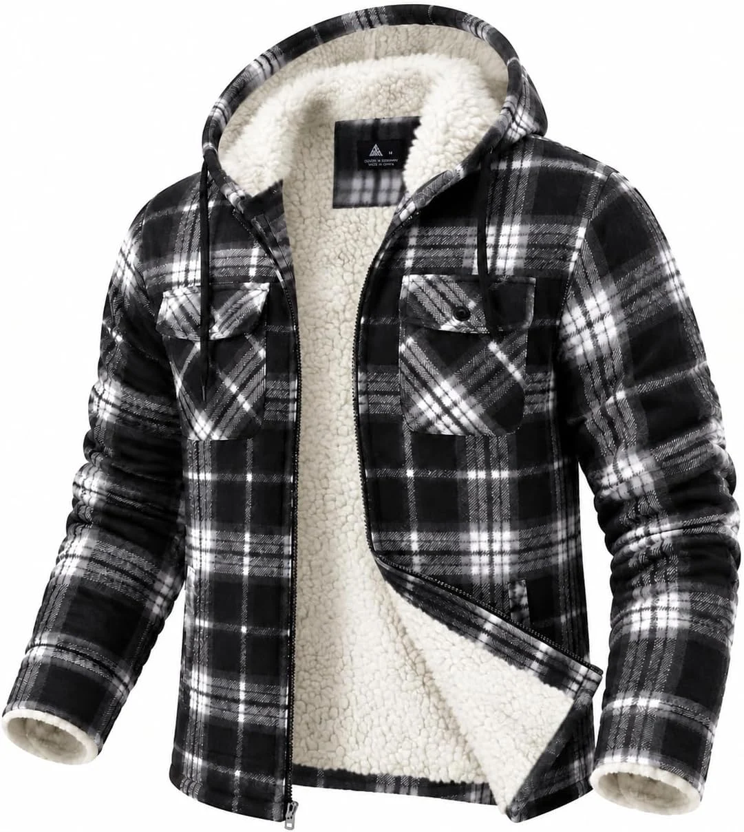 GEEK LIGHTING Men’s Flannel Hooded Fleece Jacket Only $20.xx at Amazon