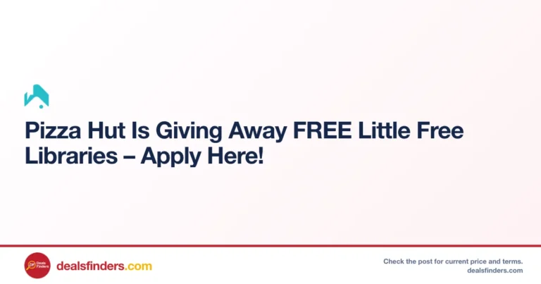 Pizza Hut Free Little Free Library Giveaway at Littlefreelibrary