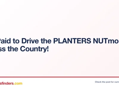 Get Paid to Drive the PLANTERS NUTmobile Across the Country!