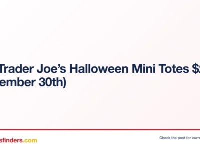 Viral Trader Joe’s Halloween Mini Totes $2.99 (September 30th)