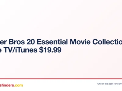 Warner Bros 20 Essential Movie Collection – Apple TV/iTunes $19.99