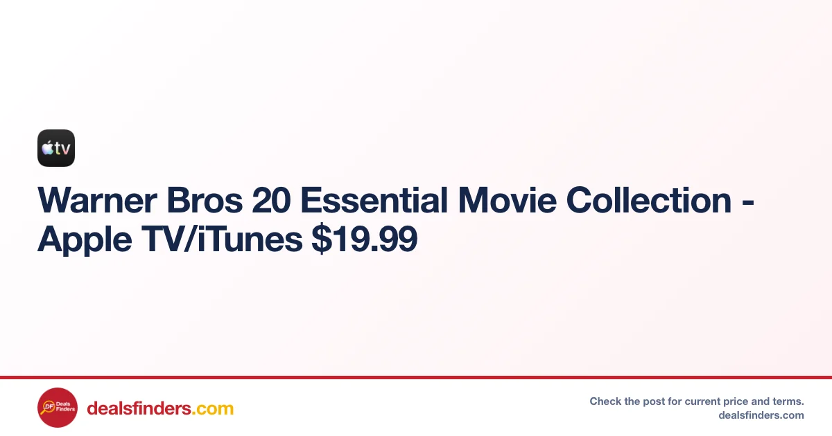 Warner Bros 20 Essential Movie Collection Only $19.99 at Top Store