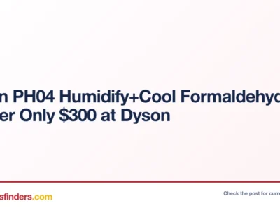 Dyson PH04 Humidify+Cool Formaldehyde Purifier Only $300 at Dyson