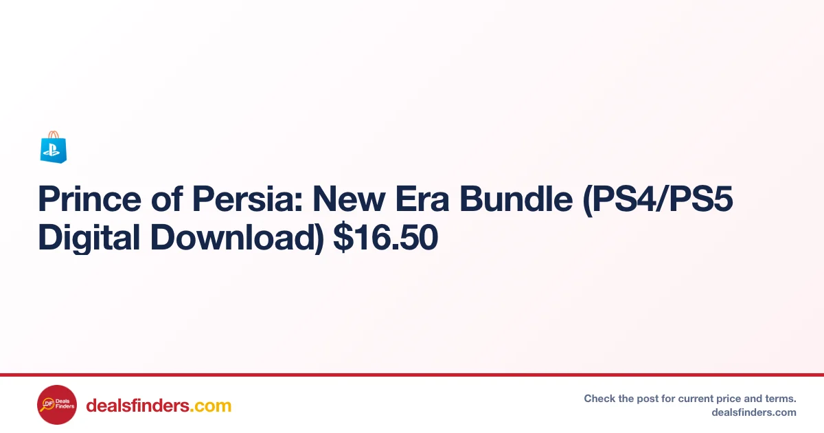 Prince of Persia: New Era Bundle Only $16.50 at PlayStation Store