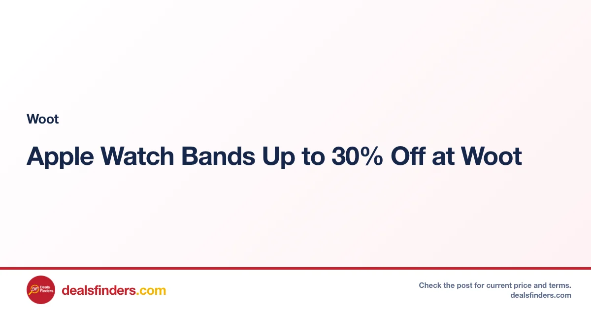 Apple Watch Bands Up to 30% Off at Woot