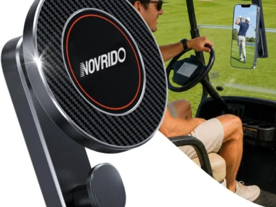 NOVRIDO Magnetic MagSafe Golf Cart Phone Holder $6.xx at Amazon
