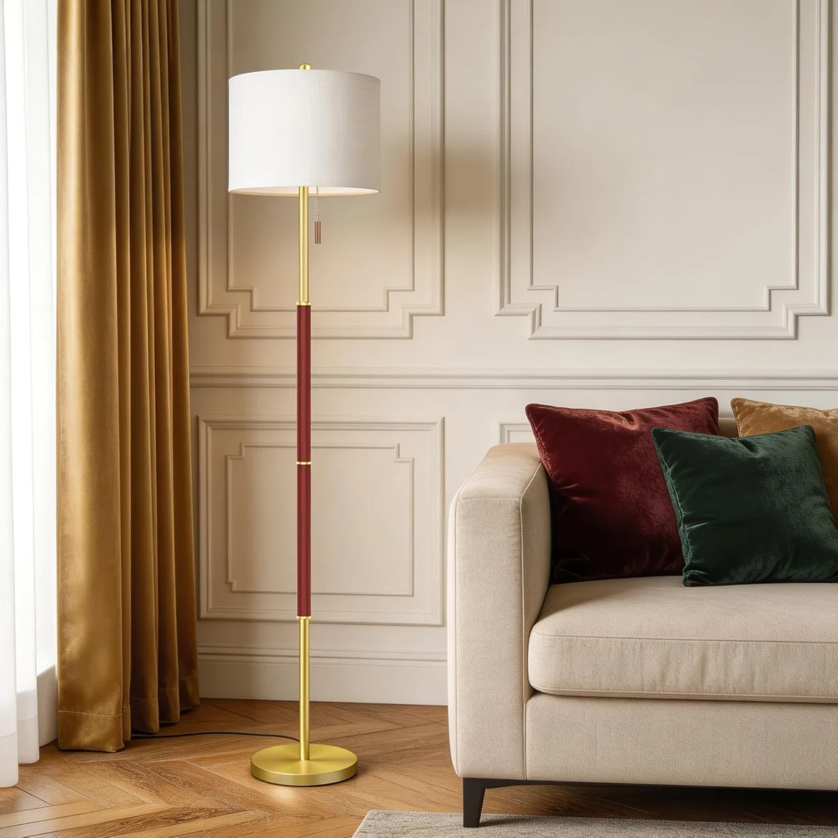 Karjoefar 62″ Mid Century Floor Lamp Only $20.xx at Amazon