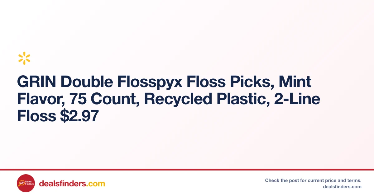GRIN Double Flosspyx Floss Picks Only $2.97 at Walmart