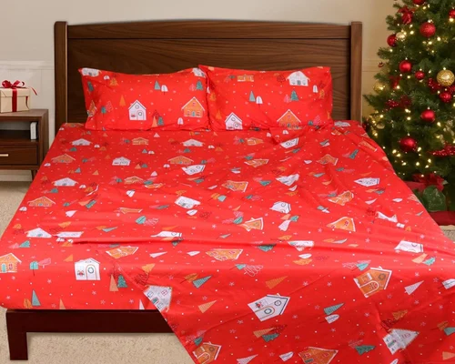 3-Piece Twin Size Christmas Sheet Set for $7.xx with Coupon