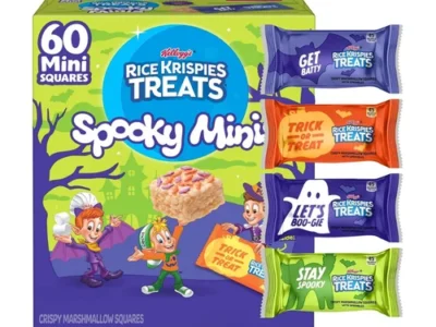 Halloween Crispy Marshmallow Squares 60-Bars only $8.xx Shipped