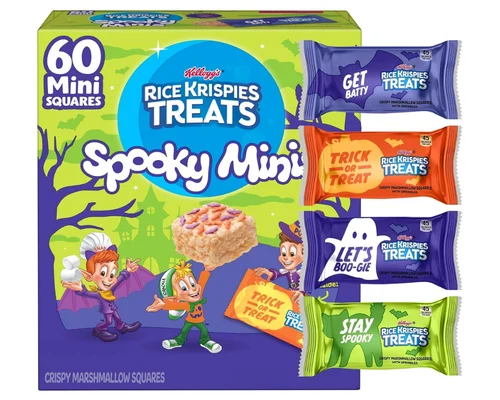 Halloween Crispy Marshmallow Squares 60-Bars only $8.xx Shipped