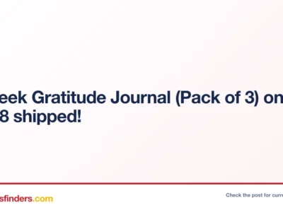 52-Week Gratitude Journal (Pack of 3) only $23.78 shipped!