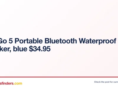 JBL Go 5 Portable Bluetooth Speaker Only $34.xx at Woot