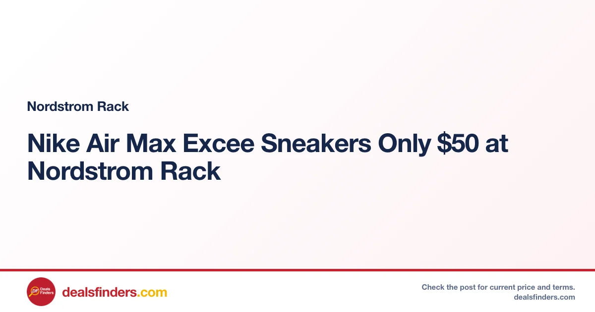 Nike Air Max Excee Sneakers Only $50 at Nordstrom Rack