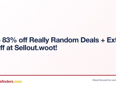 Up to 83% off Really Random Deals + Extra $10 off at Sellout.woot!