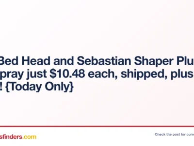 TIGI Bed Head and Sebastian Shaper Plus Hairspray just $10.48 each, shipped, plus more! {Today Only}
