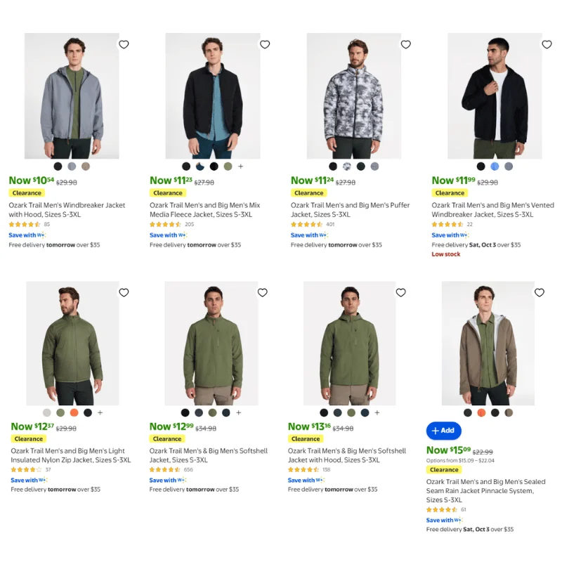 Ozark Trail Mens Jacket Deal: Save $19.44 at Walmart