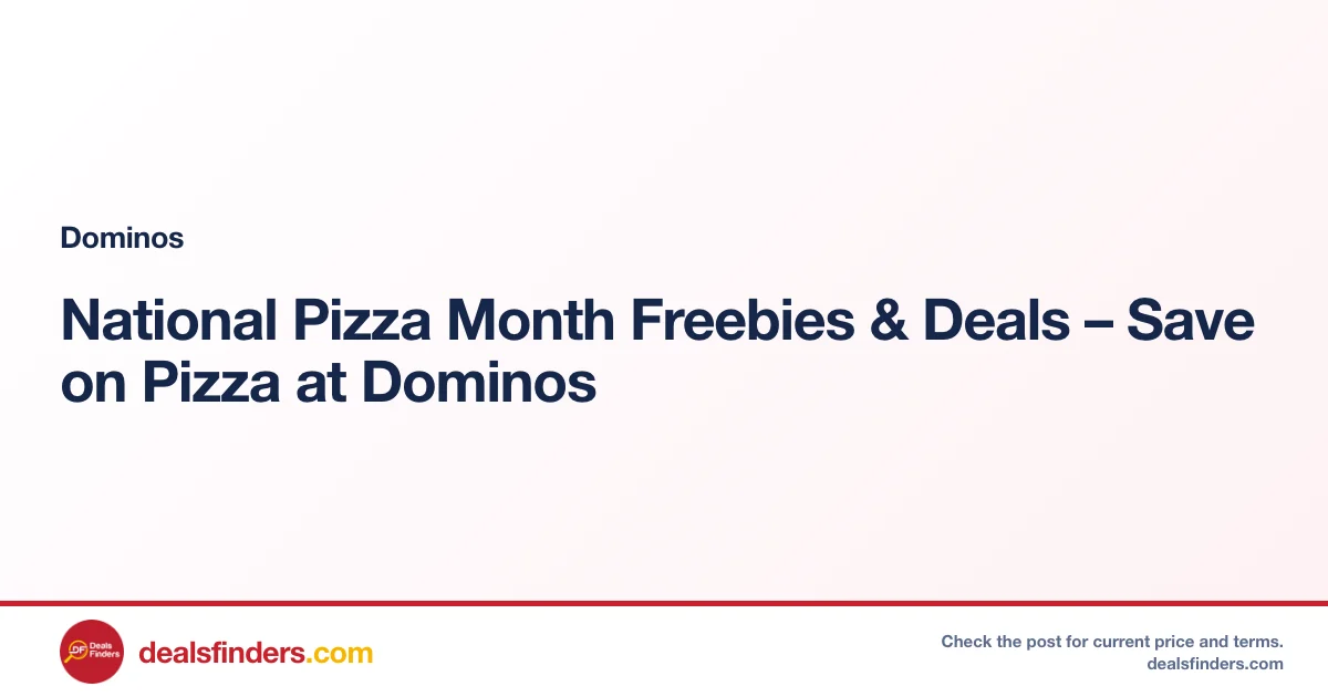 Dominos deal card
