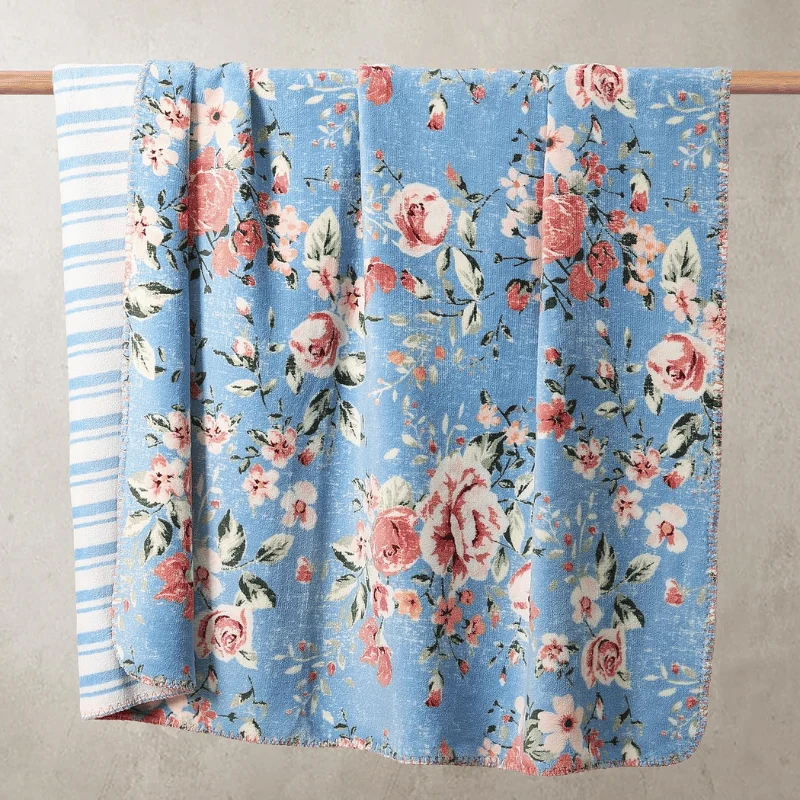 Floral Reversible Throw Blanket Deal: Save 50% at Amazon