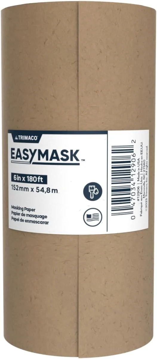 Trimaco 6″ x 180′ Masking Paper Only $2.xx at Amazon