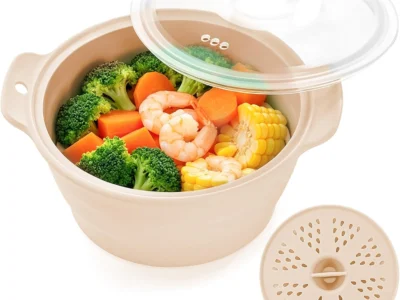Silicone Microwave Vegetable Steamer Deal: Save $16.xx at Amazon