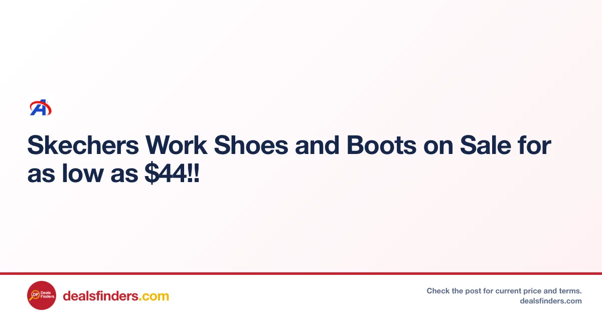 Skechers Work Shoes Only $44 at Academy Sports