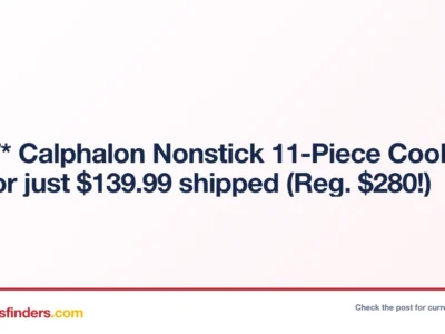 *HOT* Calphalon Nonstick 11-Piece Cookware Set for just $139.99 shipped (Reg. $280!)