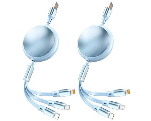 3-in-1 Retractable Multi Charging Cable 2-Pack $9.xx (Reg $20)