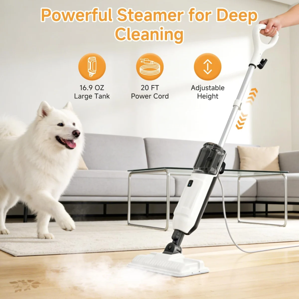Steam Mop Cleaner 16oz Tank Deal